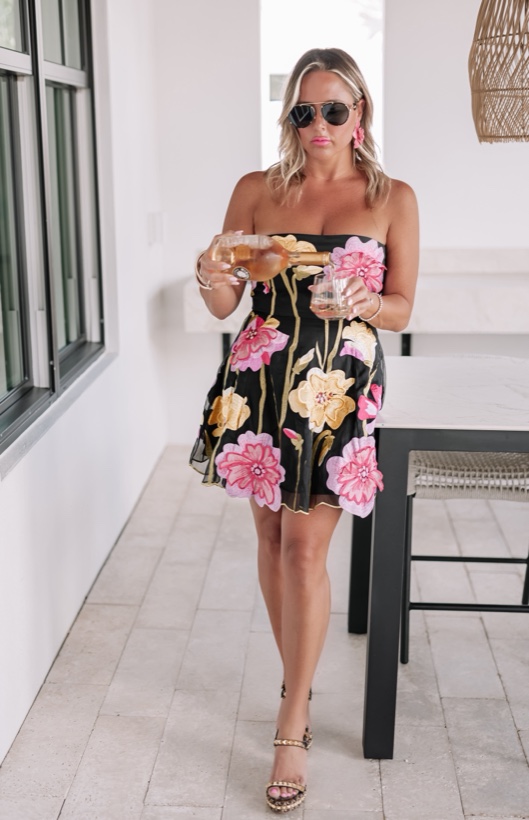 Ashleigh Malangone in a floral skirt
