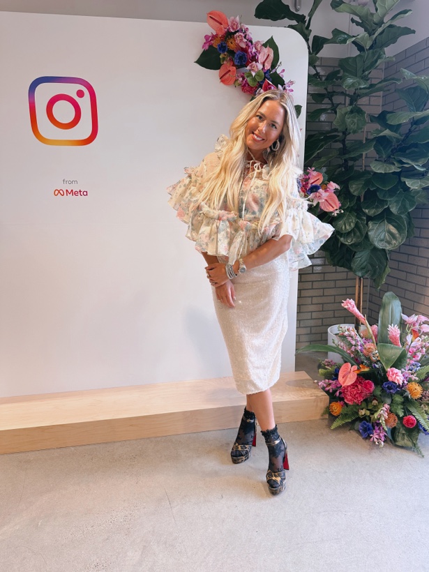 Ashleigh Malangone at an Instagram brand event